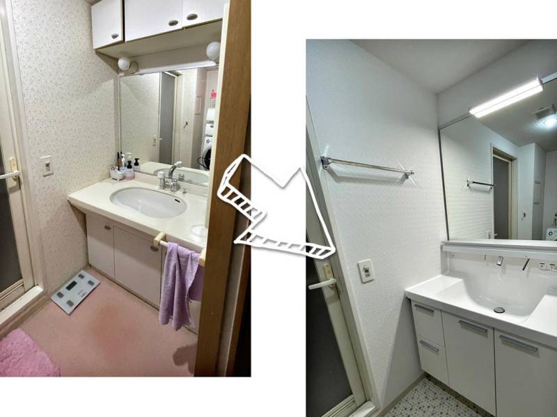 【施工事例】神戸市　洗面室工事の画像